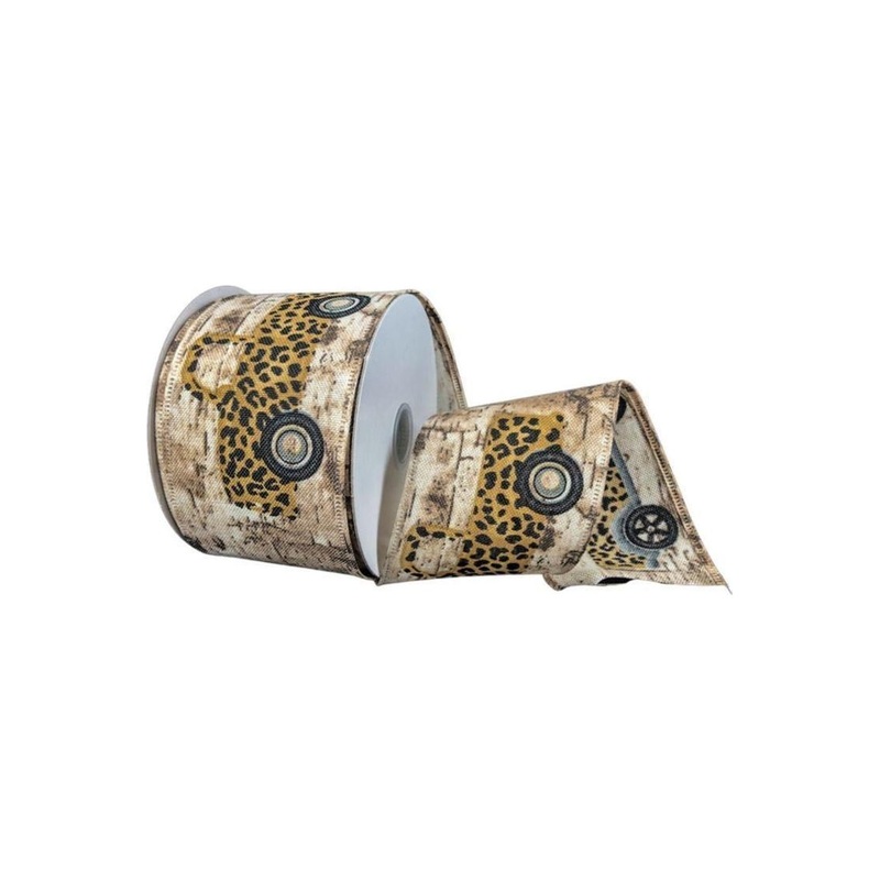 2.5″ Rustic Leopard Truck Ribbon (10 Yards)