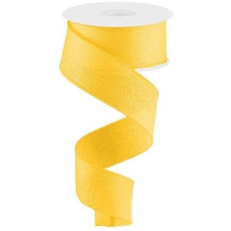 1.5″ Cross Royal Ribbon: New Sun Yellow (10 Yards)
