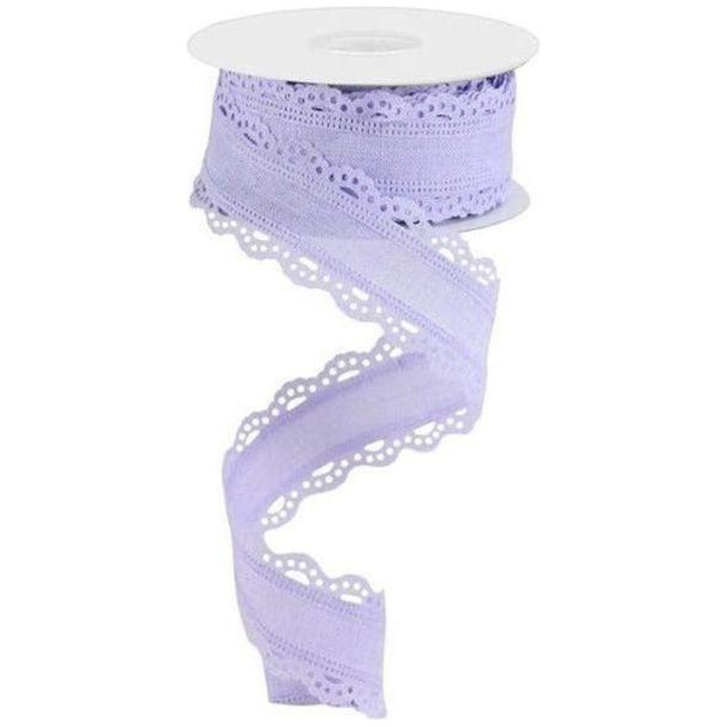 1.5″ Scalloped Edge Ribbon: Light Lavender (10 Yard)