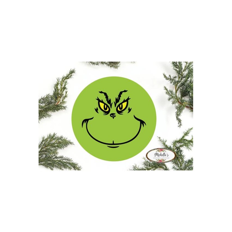 Green Monster Round Sign