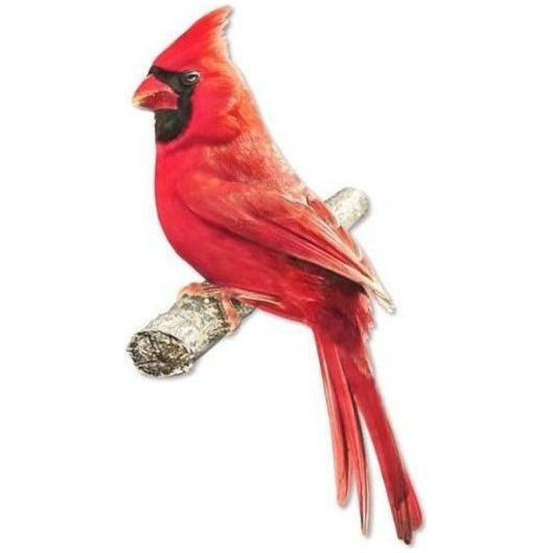 10.5″ Metal Embossed Cardinal on Branch