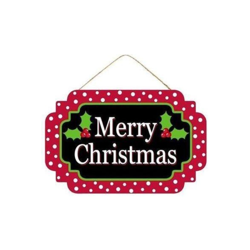 12″ Wooden Sign: Merry Christmas