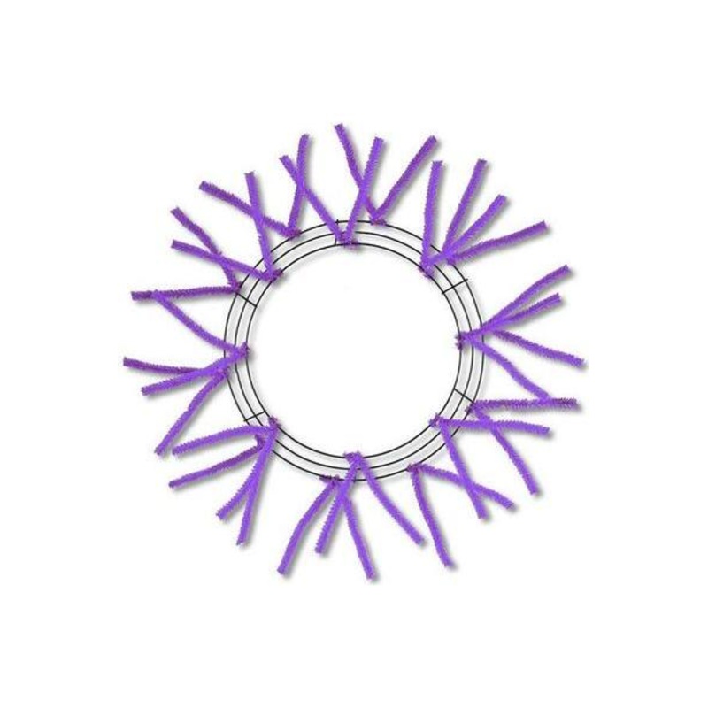 15-24″ Tinsel Work Wreath Form: Purple