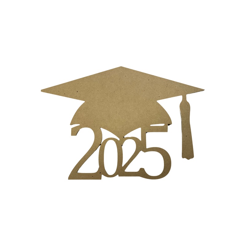 Graduation Cap Wood Cutout – Unfinished Wood