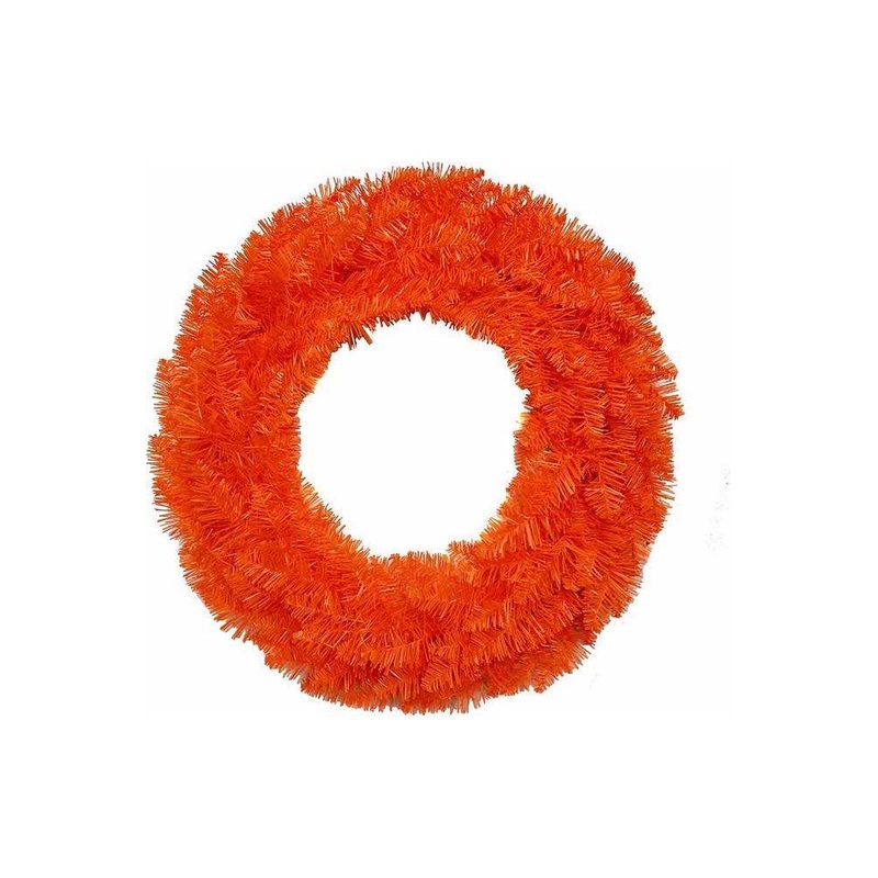 Kurt Adler 24″ Unlit Orange Wreath