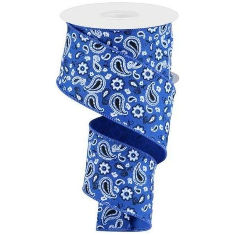 2.5″ Bandana Ribbon: Royal Blue (10 Yards)