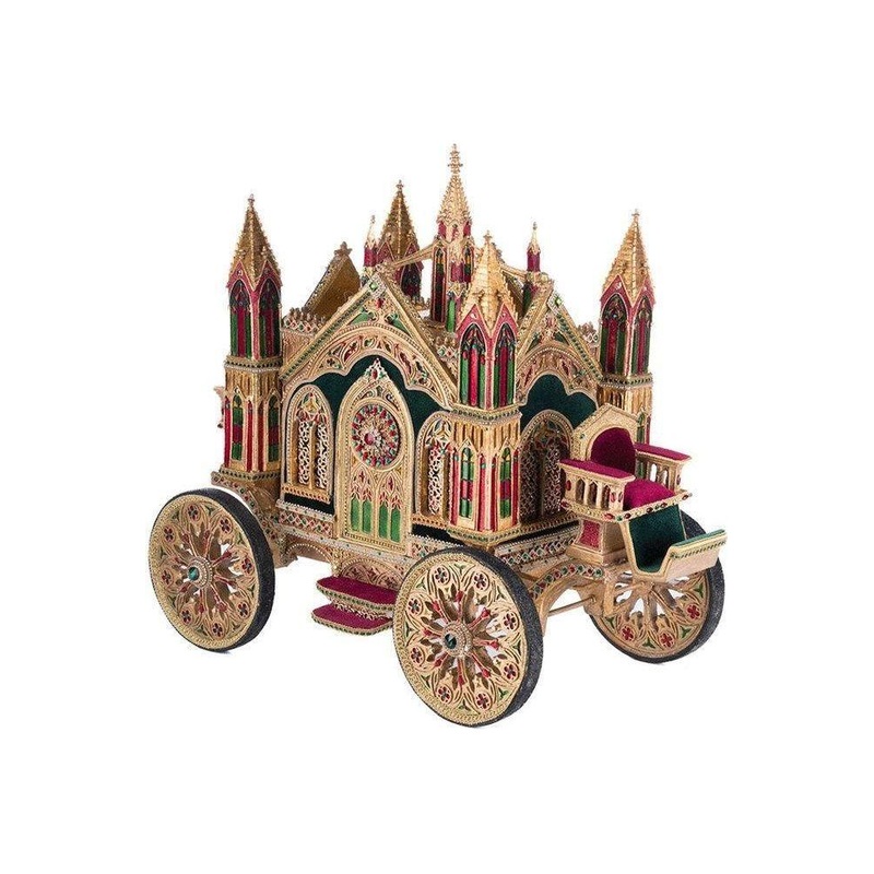 20.25″ Christmas Castle Carriage