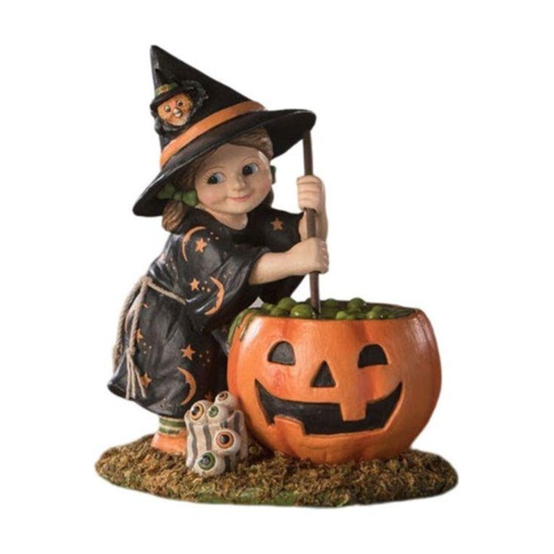 Pumpkin Brewing Piper Halloween Figurine