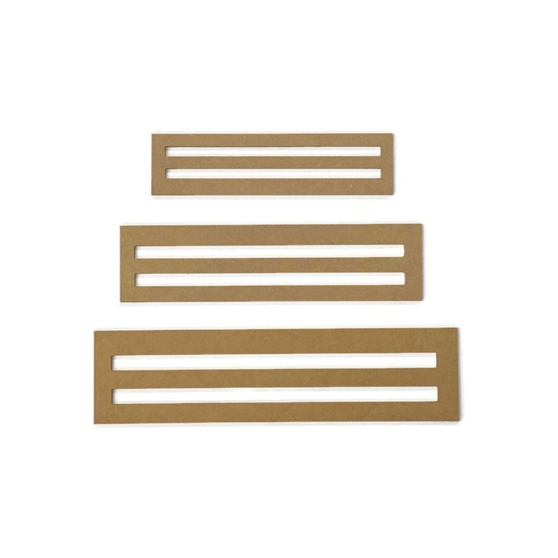 Wood Wreath Rails – Unfinished Wood