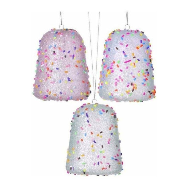 3.5″ Candy Sprinkles Gumdrop Ornaments (Asst 3)