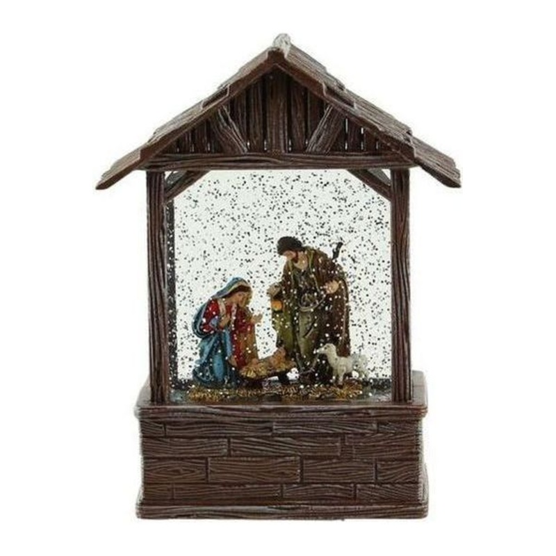 8.25″ Nativity Scene Water Lantern