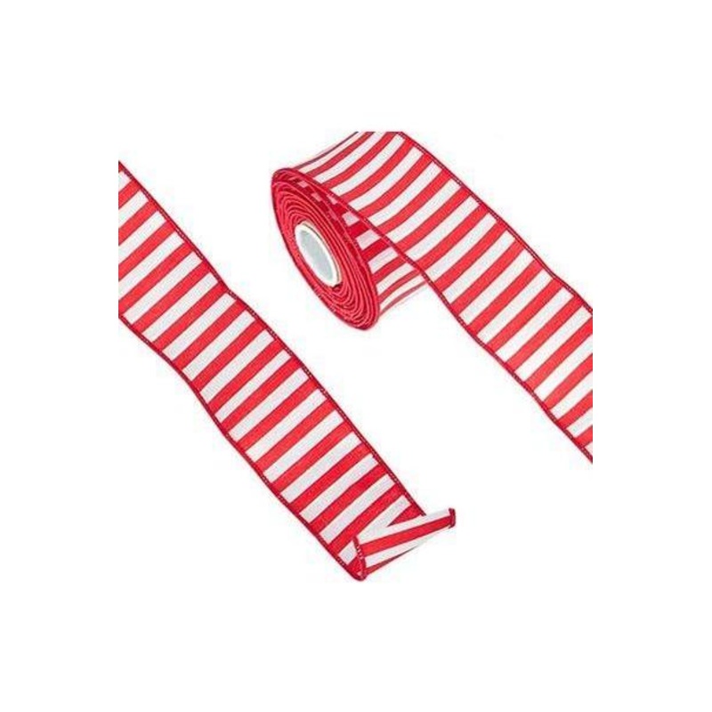 2.5″ Make Me A Candy Striper Ribbon: Red (10 Yards)
