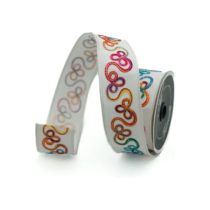 1.75″ Whimsy Ribbon: White (10 Yards)
