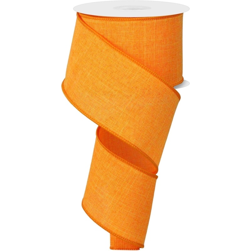 2.5″ Royal Canvas Ribbon: New Orange (10 Yards)