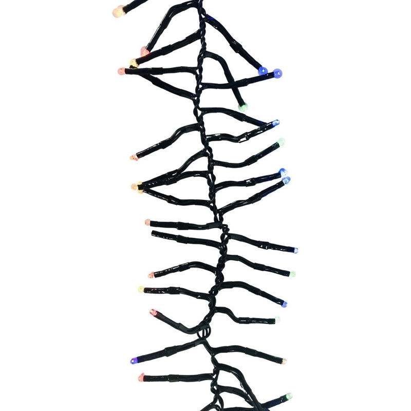 24′ Twinkle Lights Green Wire: Mulit Color Lights