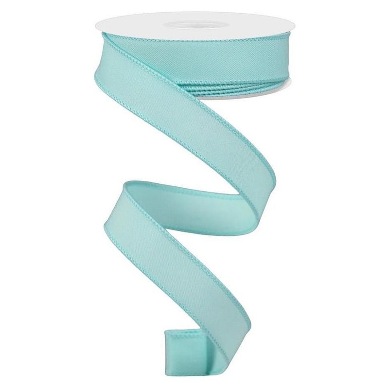 7/8″ Diagonal Weave Ribbon: Ice Blue (10 Yard)