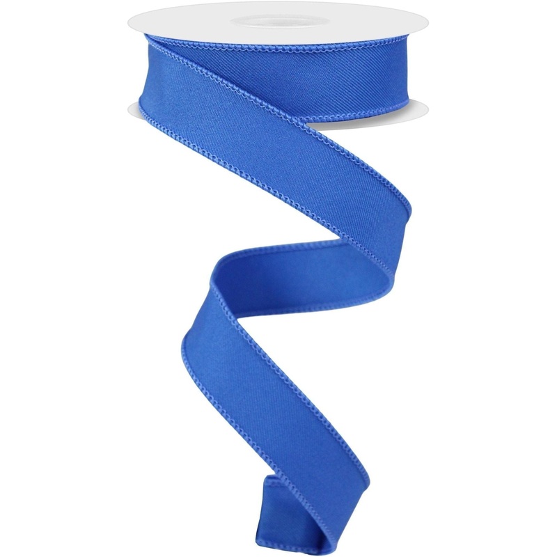7/8″ Diagonal Weave Ribbon: Royal Blue (10 Yards)