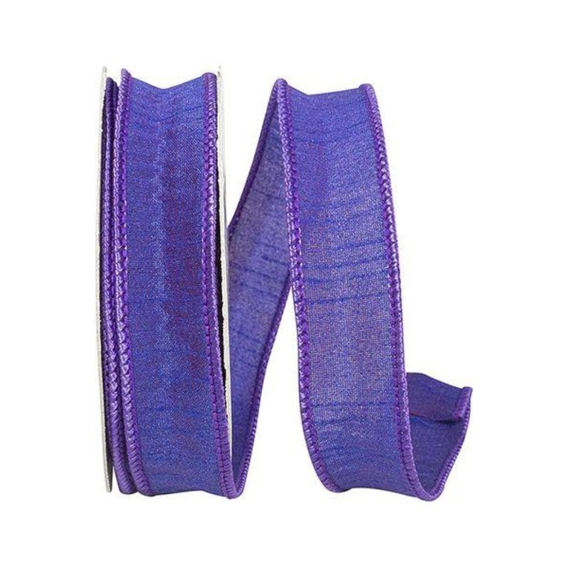 7/8″ Dupioni Ribbon: Purple (10 Yards)