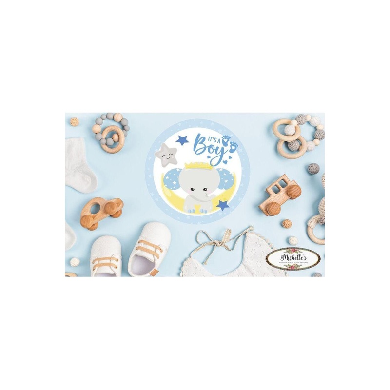 Its a Boy Baby Elephant Sign