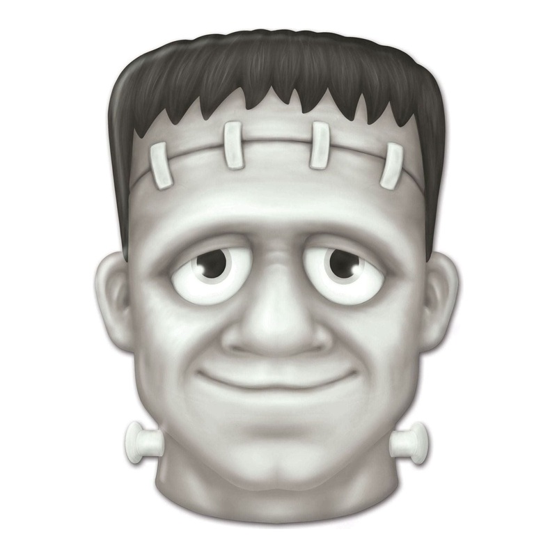 12″ Metal Embossed Sign: Frankenstein (Black)