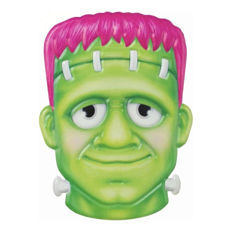 12″ Metal Embossed Sign: Frankenstein (Pink)
