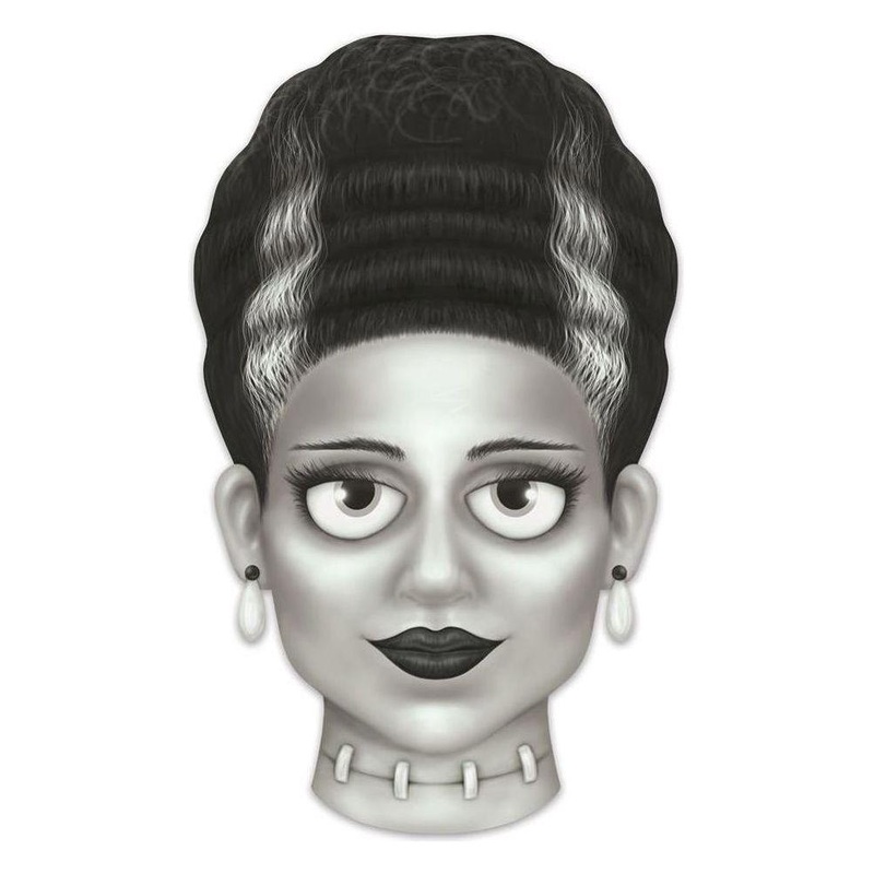 12″ Metal Embossed Sign: Mrs. Frankenstein (Grey)