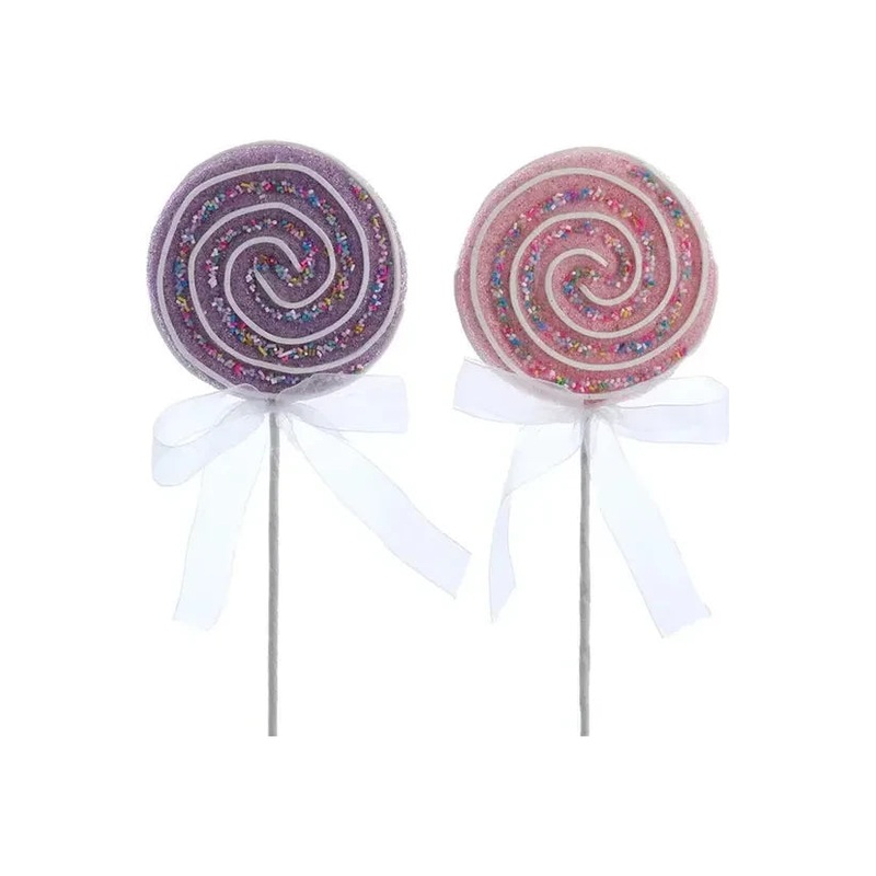 13″ Pink and Purple Lollipop Picks (Asst 2)