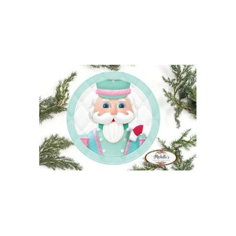 Mint Green Nutcracker Sign – Wreath Enhancement