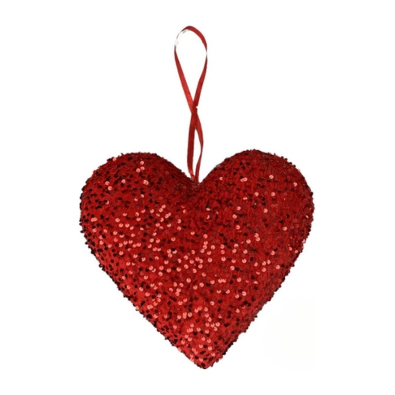11″ Sequin Ornament Heart