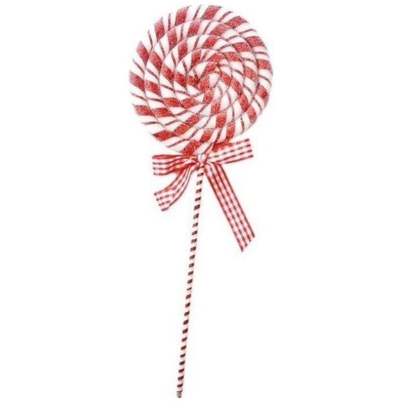 16″ Peppermint Stripe Lollipop Pick
