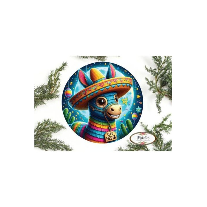 Let’s Fiesta Pinata Donkey Sign