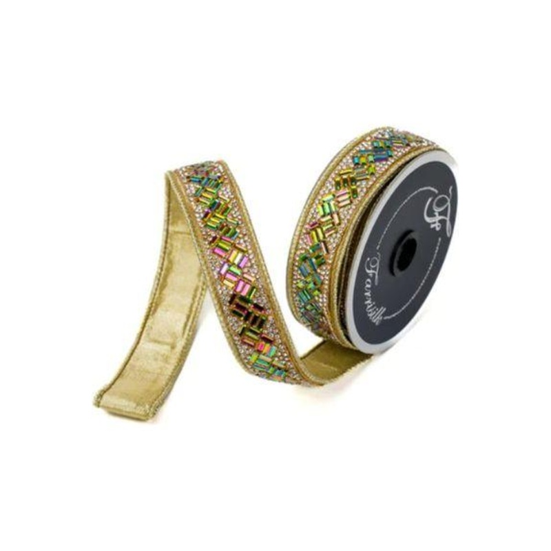 1.5″ Jubilee Jewel Ribbon: Multi (5 Yards)