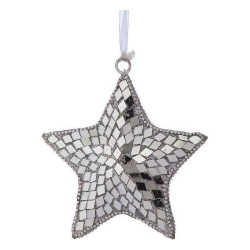 5″ Mosiac Jeweled Star Ornament