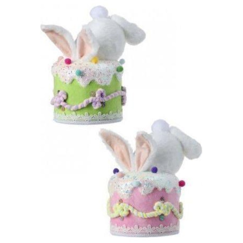 9.5″ Furry Bottom Cake Bunny