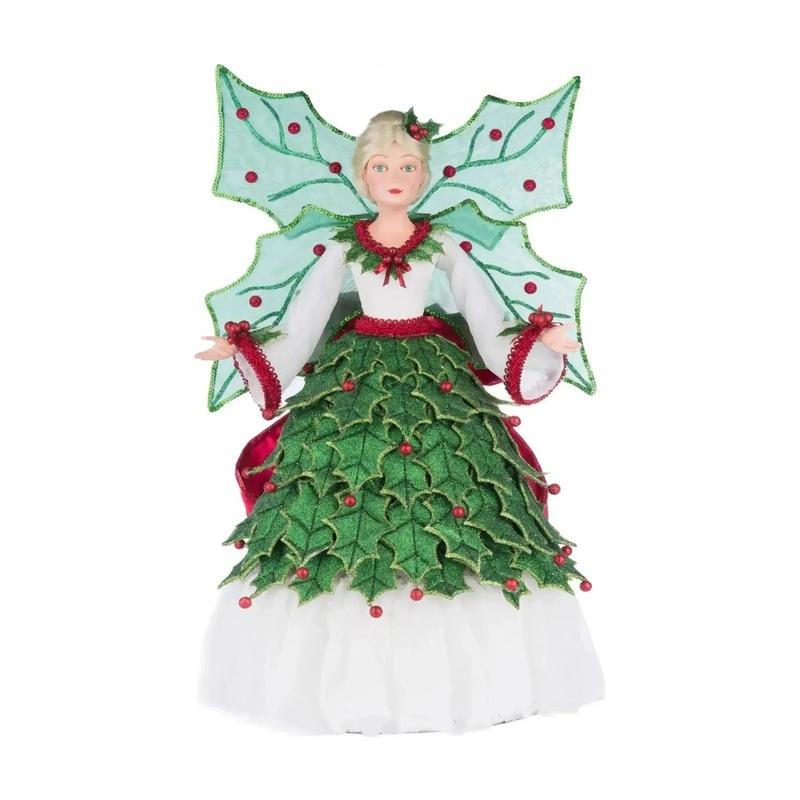 Holly Berry Fairy Tree Topper