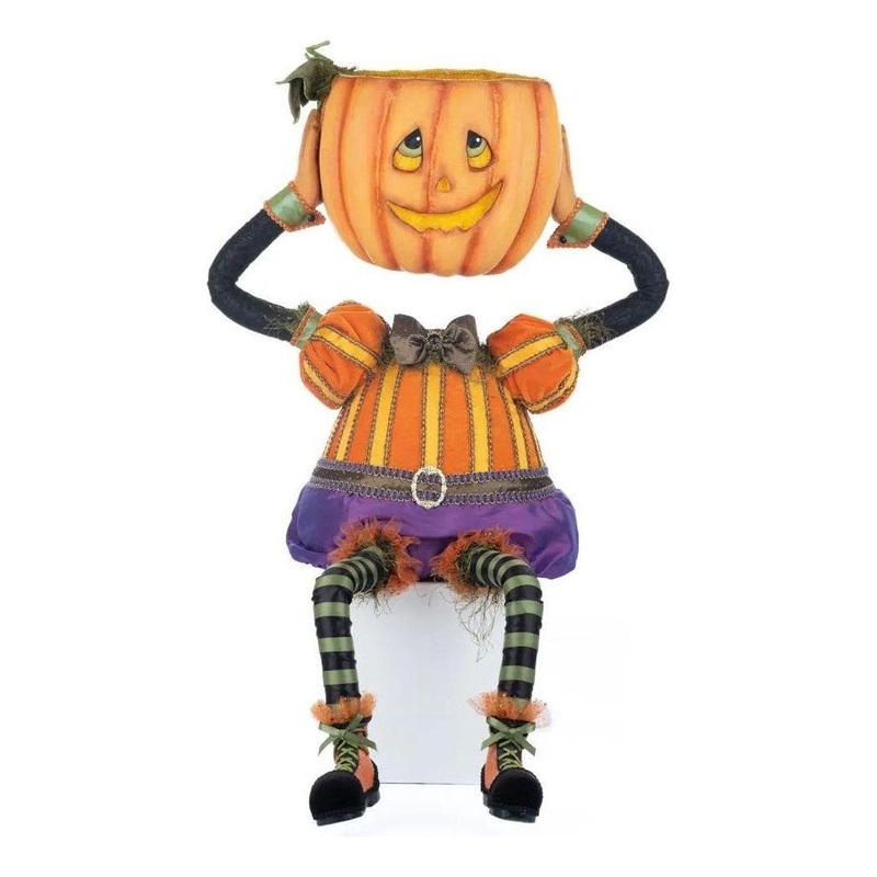 Percy Pumpkin Head Halloween Candy Bowl