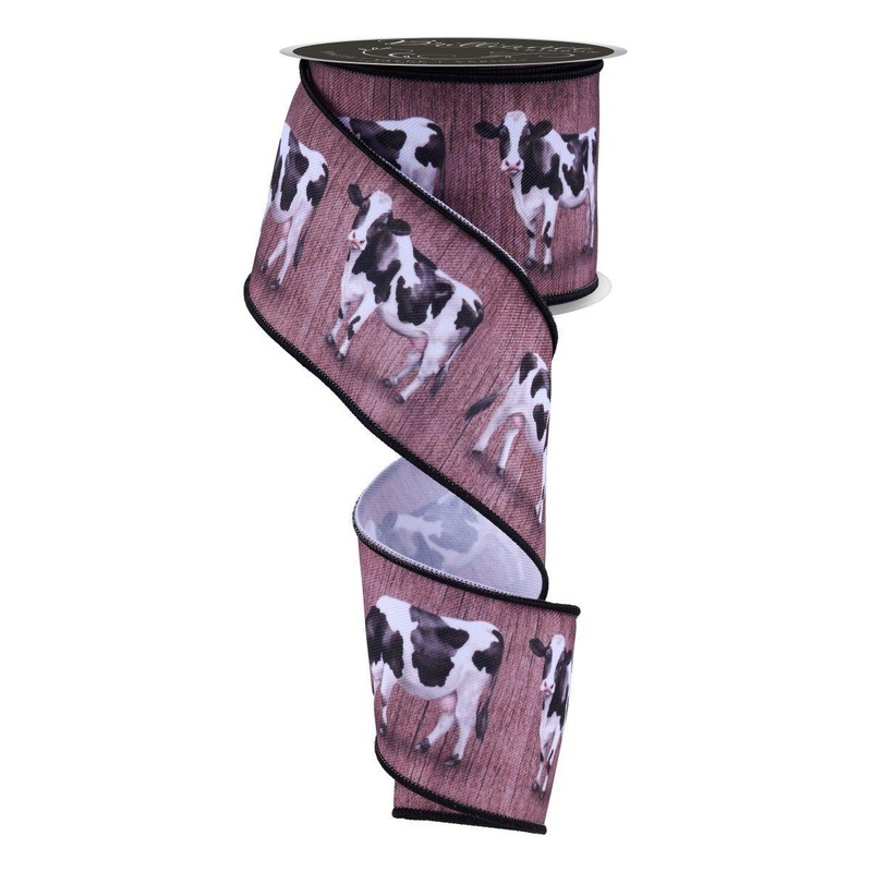 2.5″ Cow Ribbon: Brown (10 Yards)