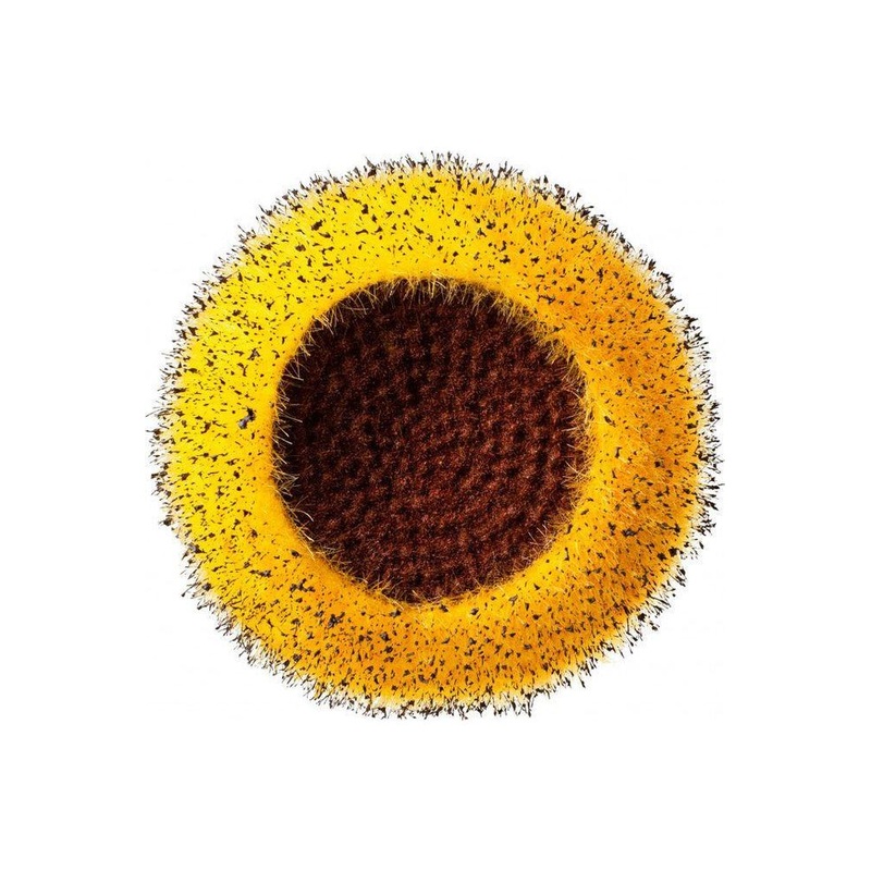 6.25″ Flower Head Center: Yellow/Brown