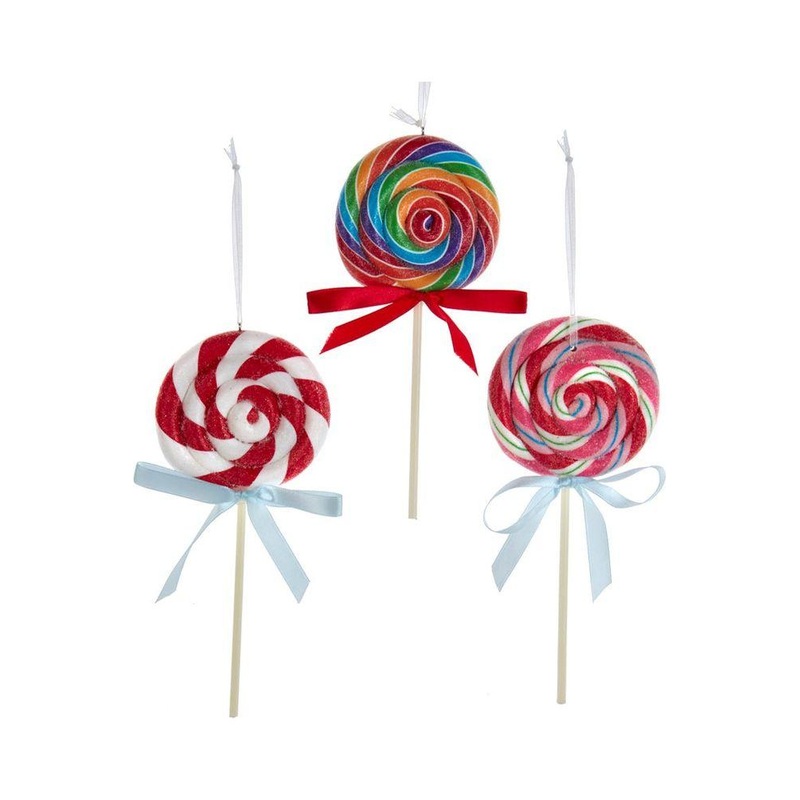 6″ Swirl Lollipop Ornaments