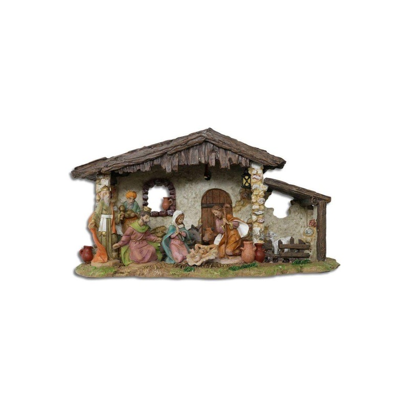 Fontanini LED Musical Nativity Stable