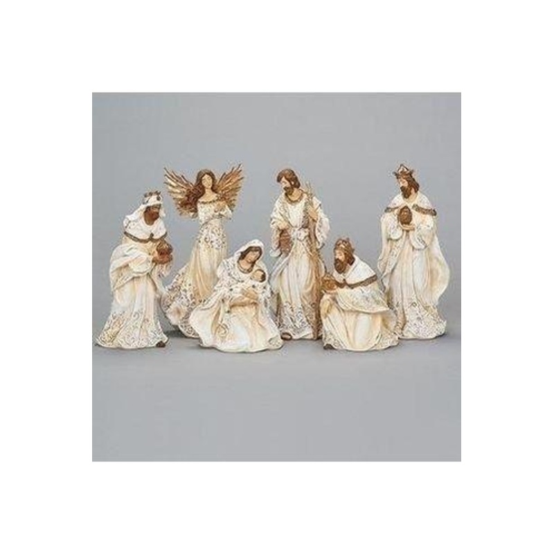 Holy Family Christmas Nativity Figurines, 6-Piece Set