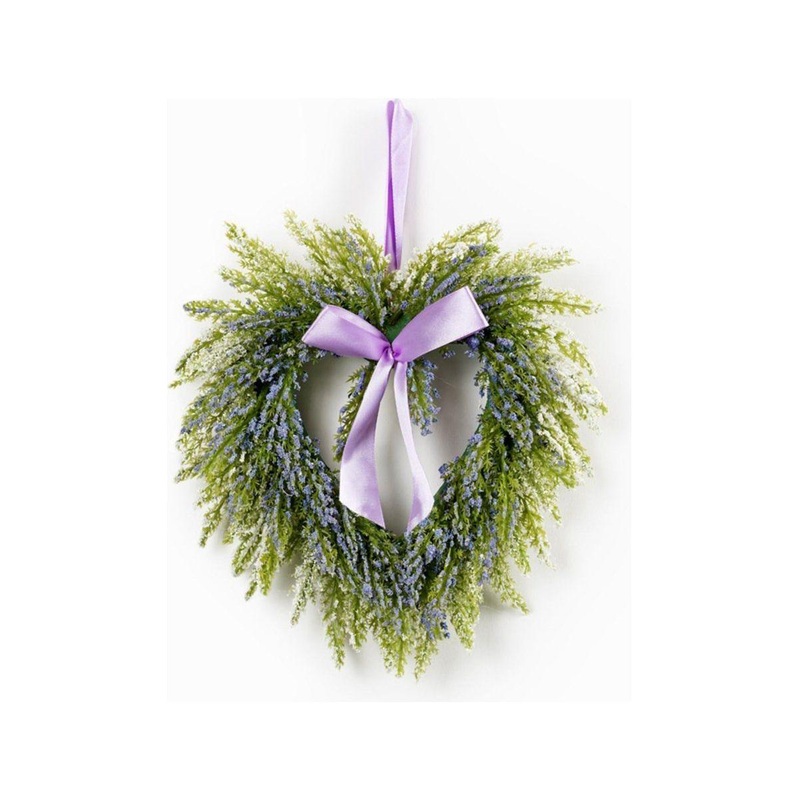 Lavender Twig Heart Wreath (Set of 2)