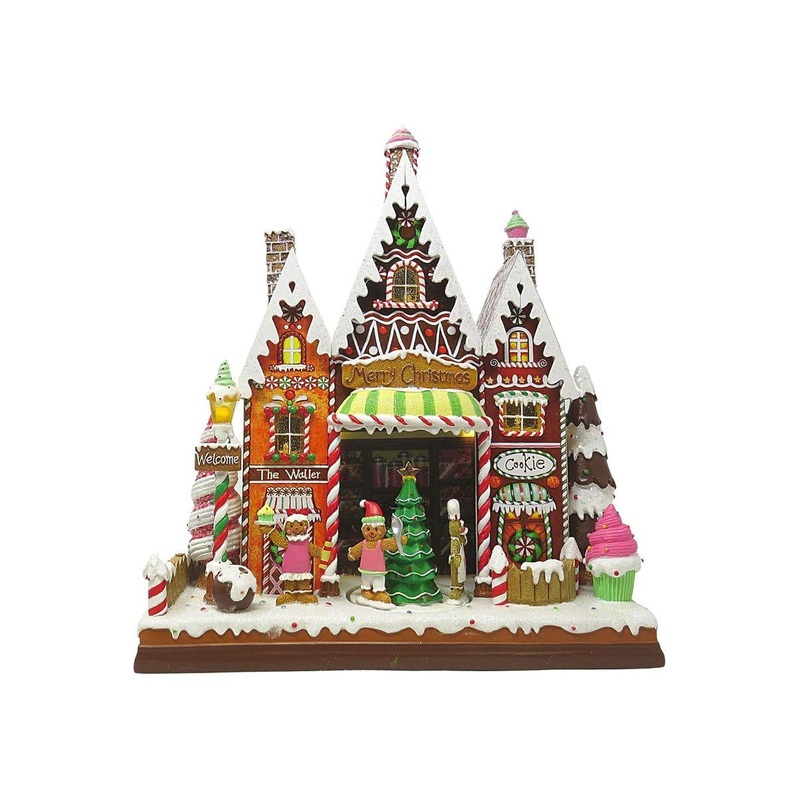 LED Musical Candy Store Village