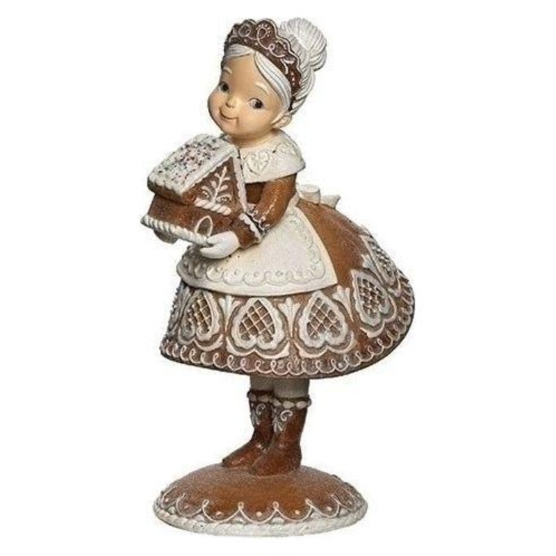 Mrs. Claus Gingerbread Christmas Figurine