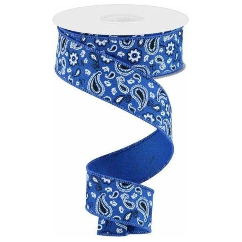 1.5″ Bandana Ribbon: Royal Blue (10 Yards)