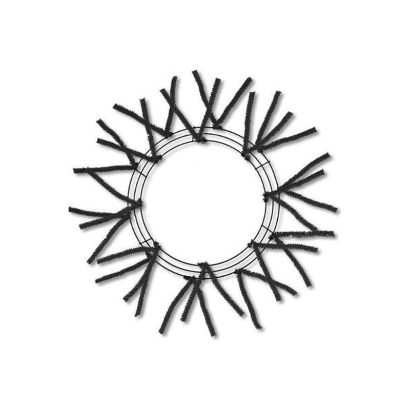 15-24″ Pencil Work Wreath Form: Black