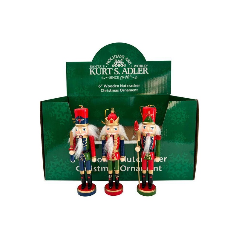 6″ Wooden Nutcracker Ornaments