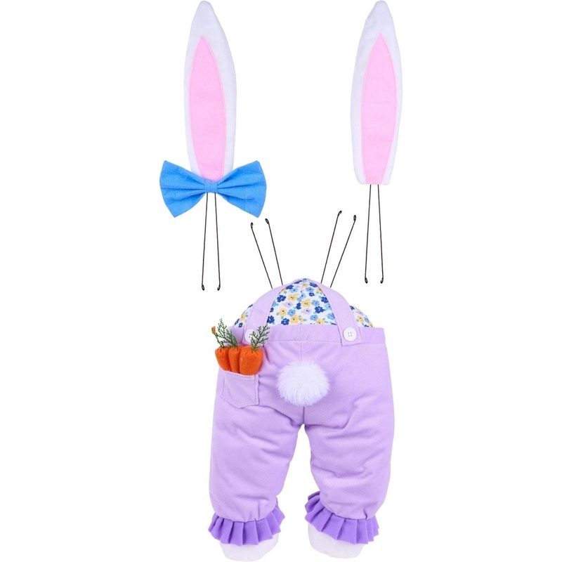 Plush Girl Bunny Wreath Decor Kit