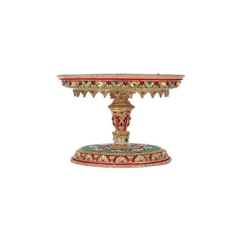 11″ Christmas Castle Cake Plate