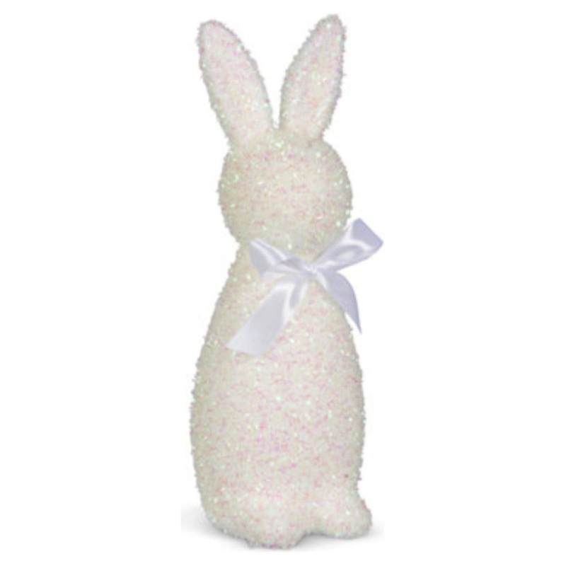 12″ Iridescent Flocked Bunny